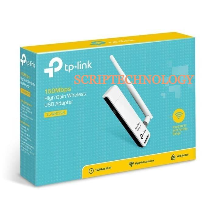 usb wifi tp-link tl-wn722n / tplink 722 antena garansi resmi 1 tahun