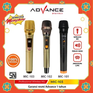 Advance Mic 103 Wireless Profesional Microphone Tanpa Kabel Murah