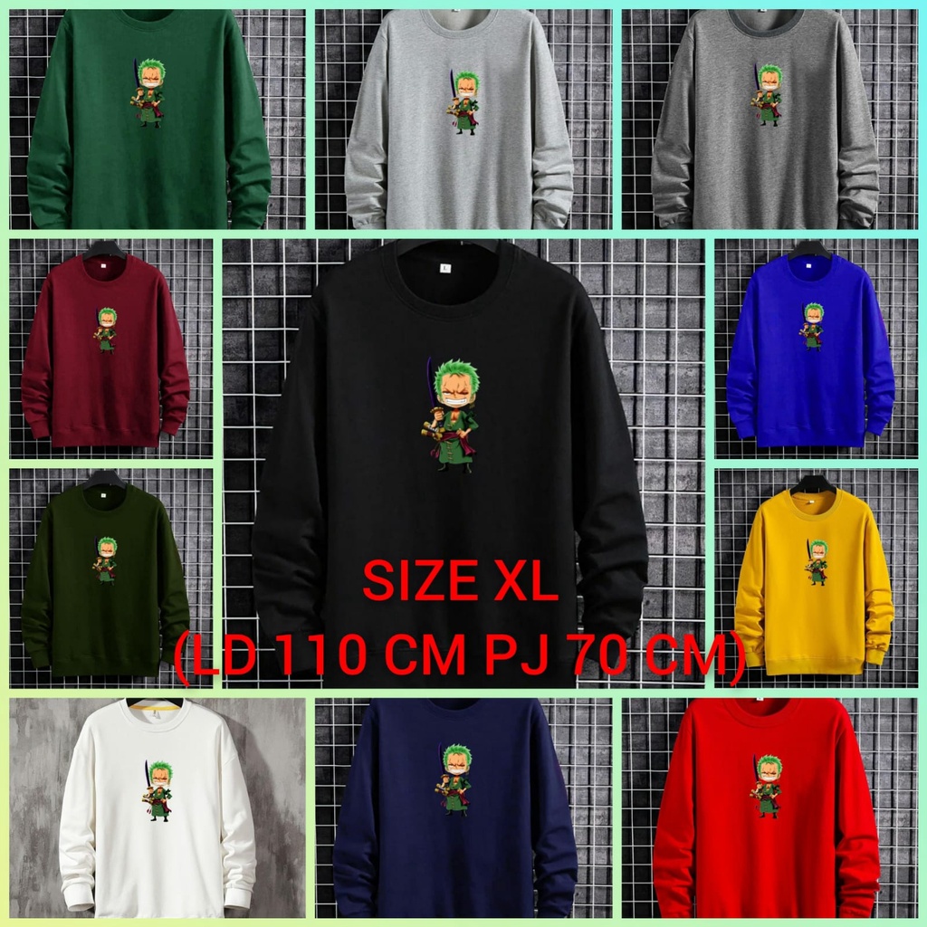 BISA COD/JHOSE/SWEATER ZORRO ONEPIECE/PRIA DAN WANITA BISA PAKAI/TERBARU