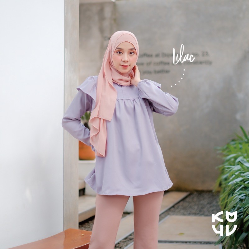 Koyu hijab Baju Atasan Kode Lily Top Blouse Hot Product