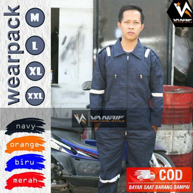 Wearpack kerja | baju bengkel | wearpack bengkel | baju safety | baju kerja