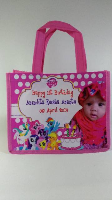 tas souvenir ulang tahun ultah little pony-1