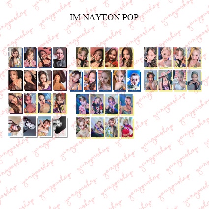 [READY / SET] TWICE IM NAYEON POP TWIC PHOTOCARD FAN MADE UNOFFICIAL YANGPASHOP