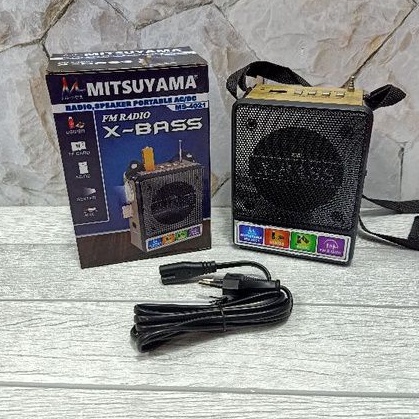 COD Speaker Radio Pemutar Musik USB Memori TF SD Senter Mitsuyama MS-4021