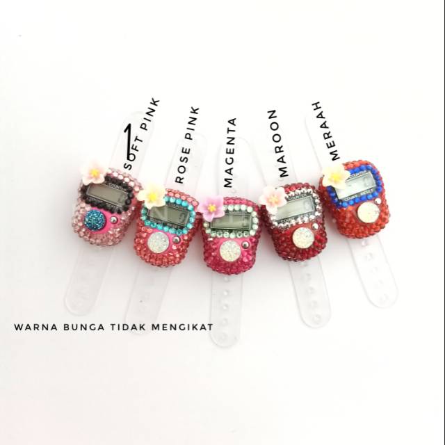 Tasbih digital hias permata / swarovski