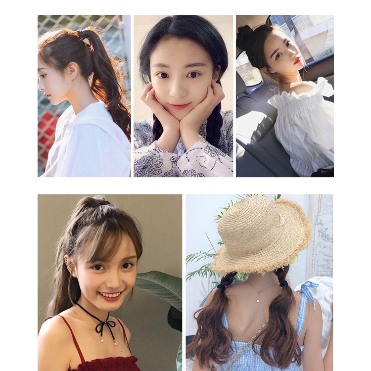 Ikat Rambut Karet Gelang Rambut Korea Ponytail Kunciran Rambut Kuncir Jepang Lucu Kuat Elastis High Quality Wanita Anak