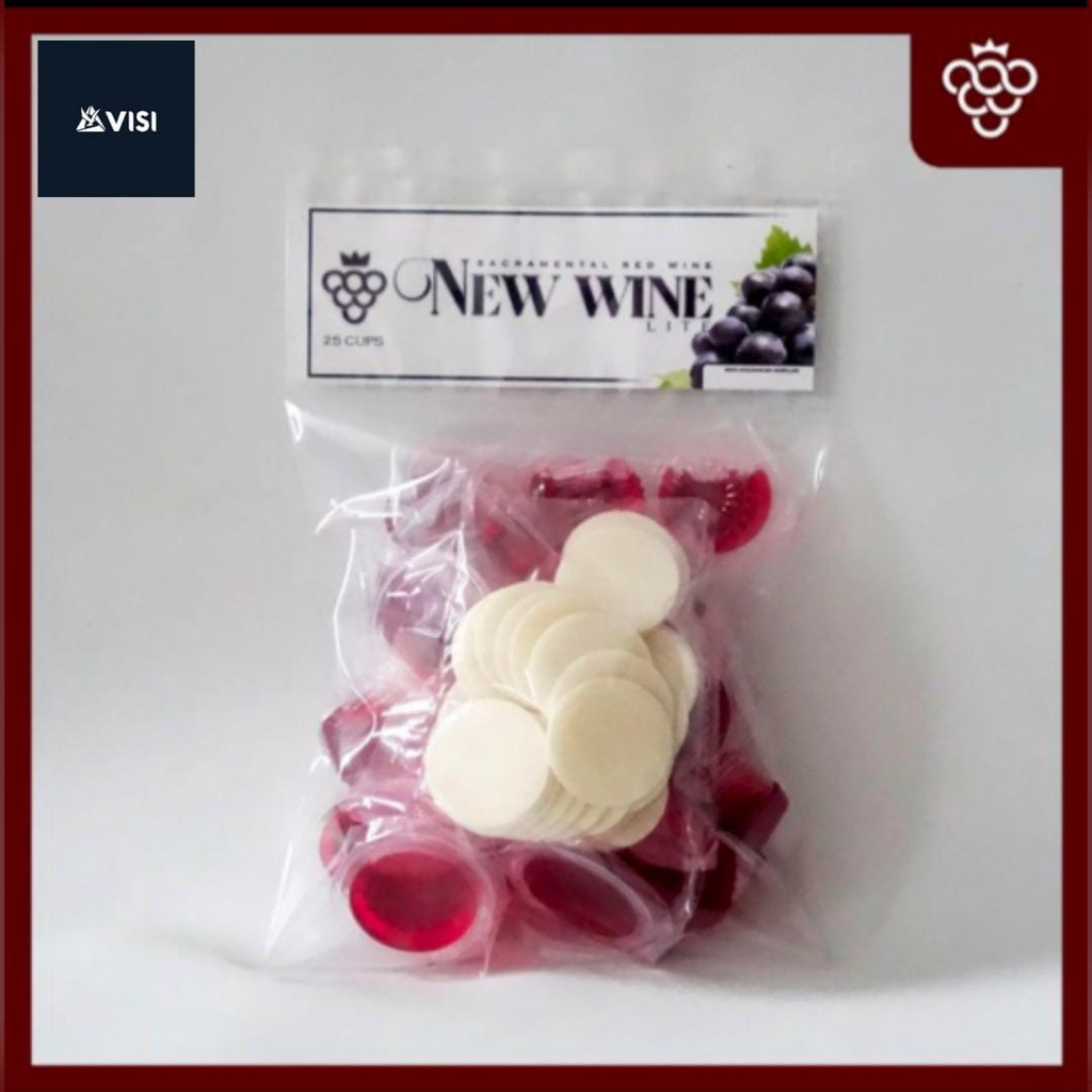 

Anggur Perjamuan Lite Isi 25 Cup+Hosti