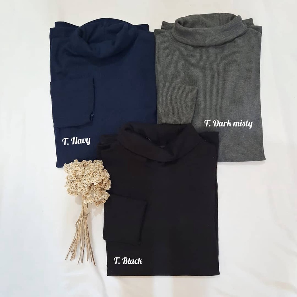 Long neck / turtle neck sweater rajut pria korean style / Sweater rajut pria korea Turtle neck Pria Rajut Murah / Knitting Sweater