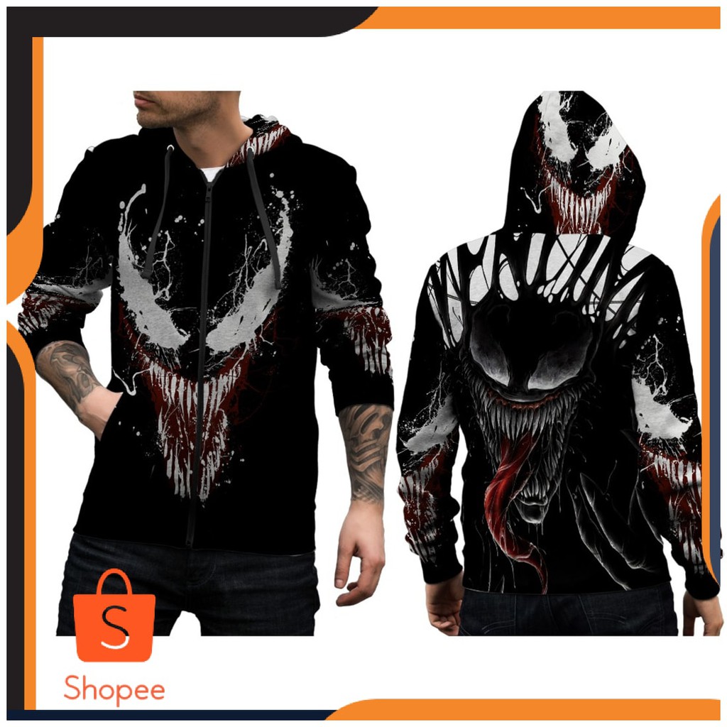 BEST SELLER - Jaket Hoodie Fullprint Custom Venom 12