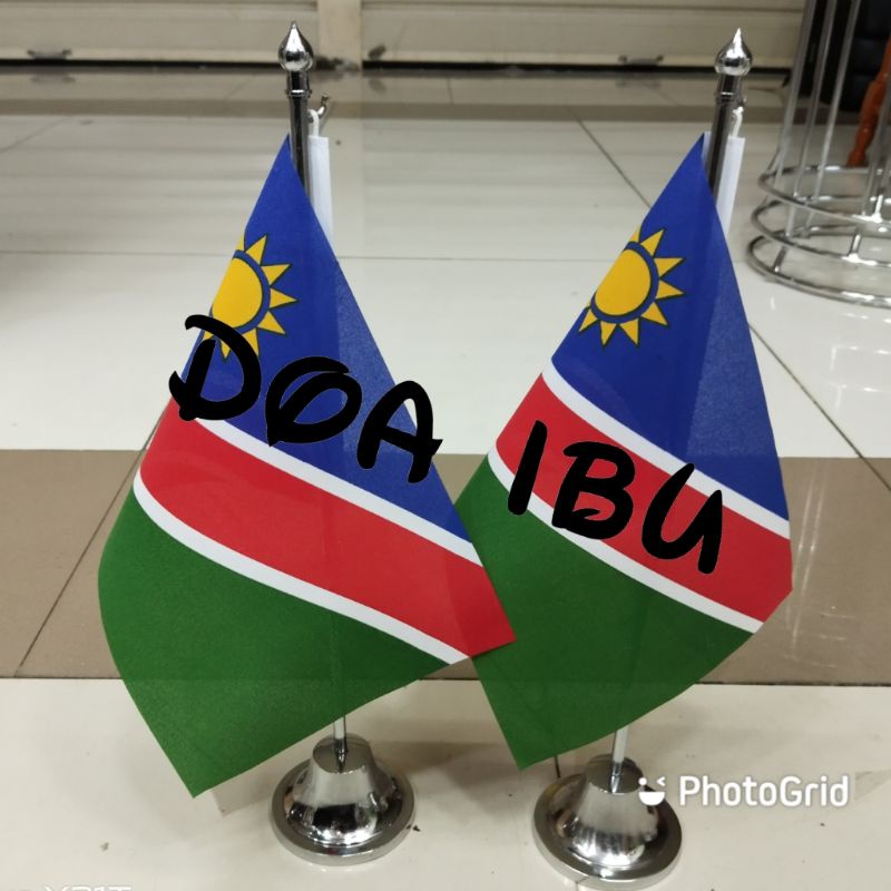 

best seller tiang stenlis meja+bendera NAMIBIA ready stock