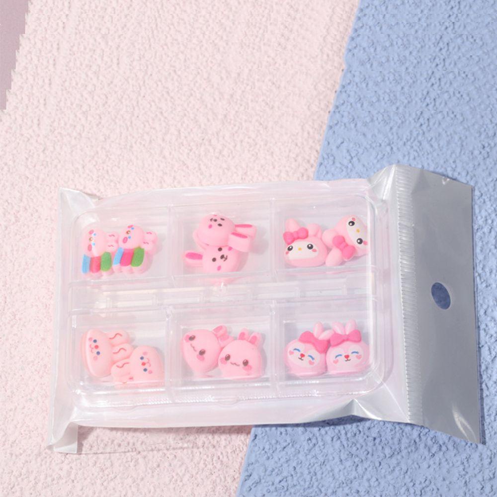 Needway   3D Pesona Kuku DIY Fashion Tahun Baru Resin Lena Belle Bear Manicure Aksesoris