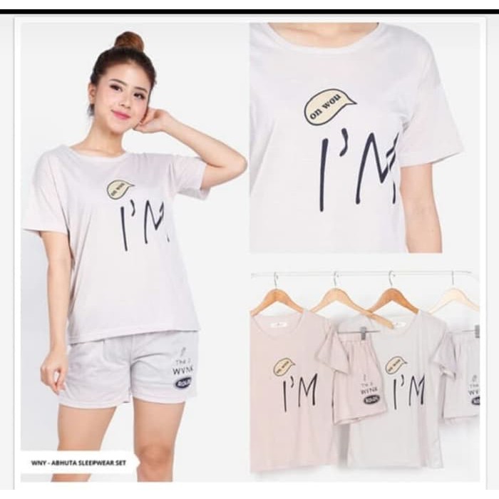 S to M Hannah Lingerie Original Baju Tidur Seksi Transparan Hot Warna Merah Putih Coklat Hitam 945 i