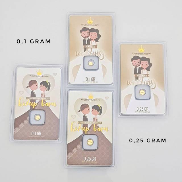

HADIAH HAPPY WEDDING 0,25 GRAM
