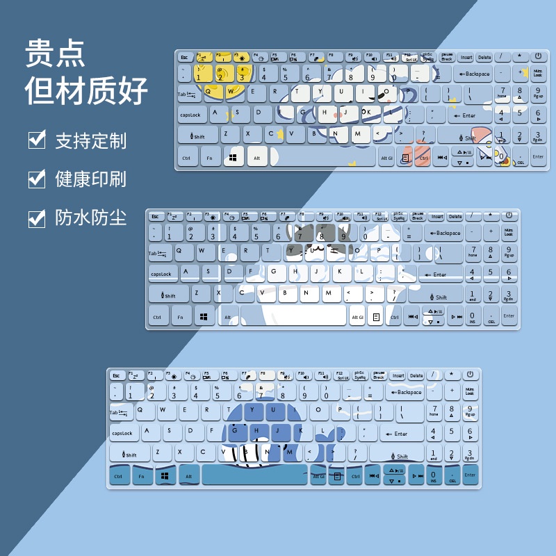 Film Pelindung Debu Keyboard Laptop Motif Kartun Bunga Untuk ACER 15.6 inch ACER ASPIRE 3 SLIM A315-35-C7SL Fun S50-51 A315-55G S315- 5f- 151ft