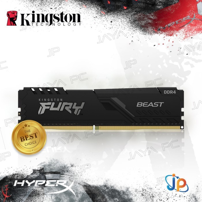 Memory Kingston Fury Beast PC25600 3200Mhz DDR4 8GB Ram