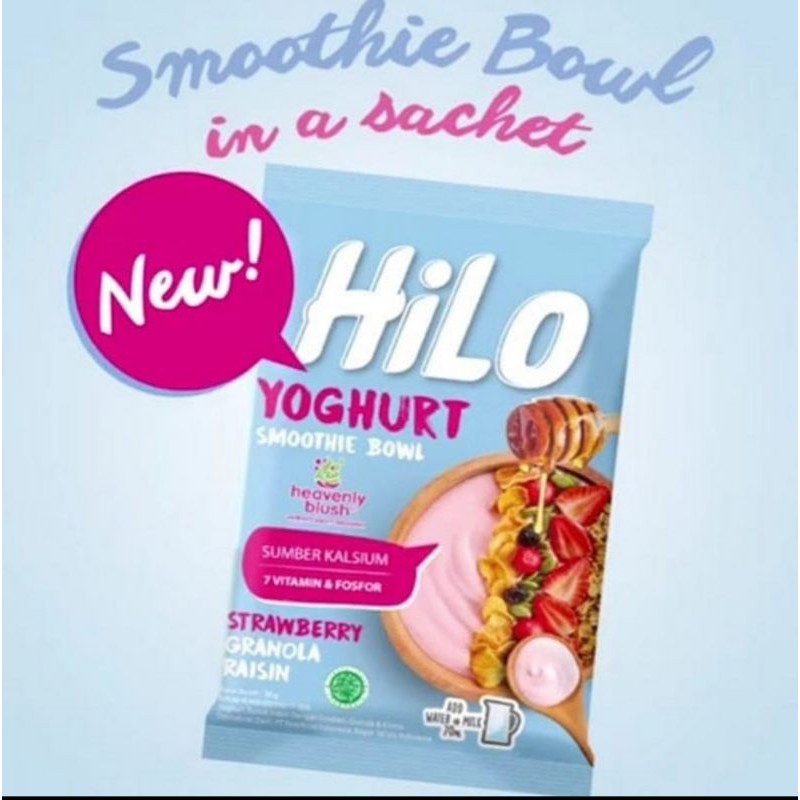 hilo yoghurt smoothie bowl strawberry sachet 30 gram