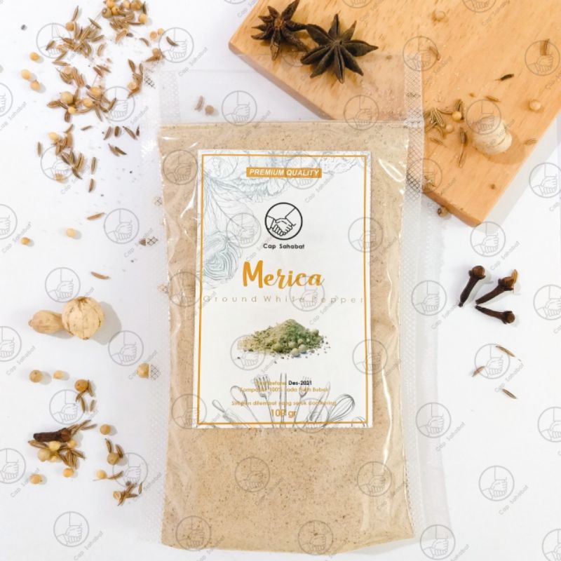 

100gr Merica / Lada Putih Bubuk / Ground White Pepper / Rempah / JSR 100% PREMIUM QUALITY