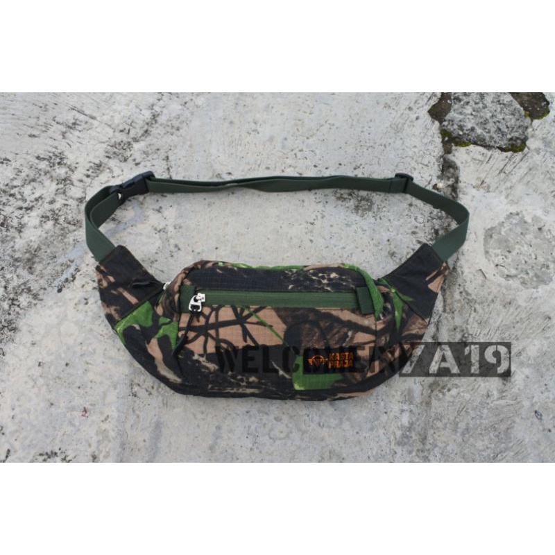 Waistbag Camo Perbakin / Tas Pinggang Loreng Camo Perbakin / Tas Pinggang Pria