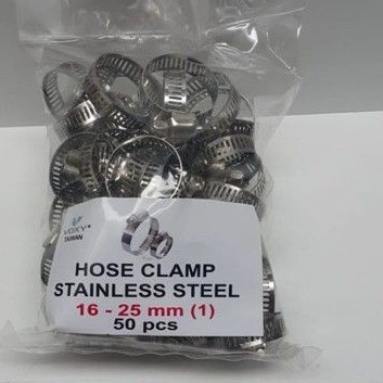 Klem Selang VOXY Stainless Steel 1&quot; - Cleam Slang Stenles Tw Kilap 1 in - Kleam Clem 1in