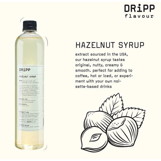 

Hazelnut Syrup / Sirup Hazelnut / Rasa Hazelnut