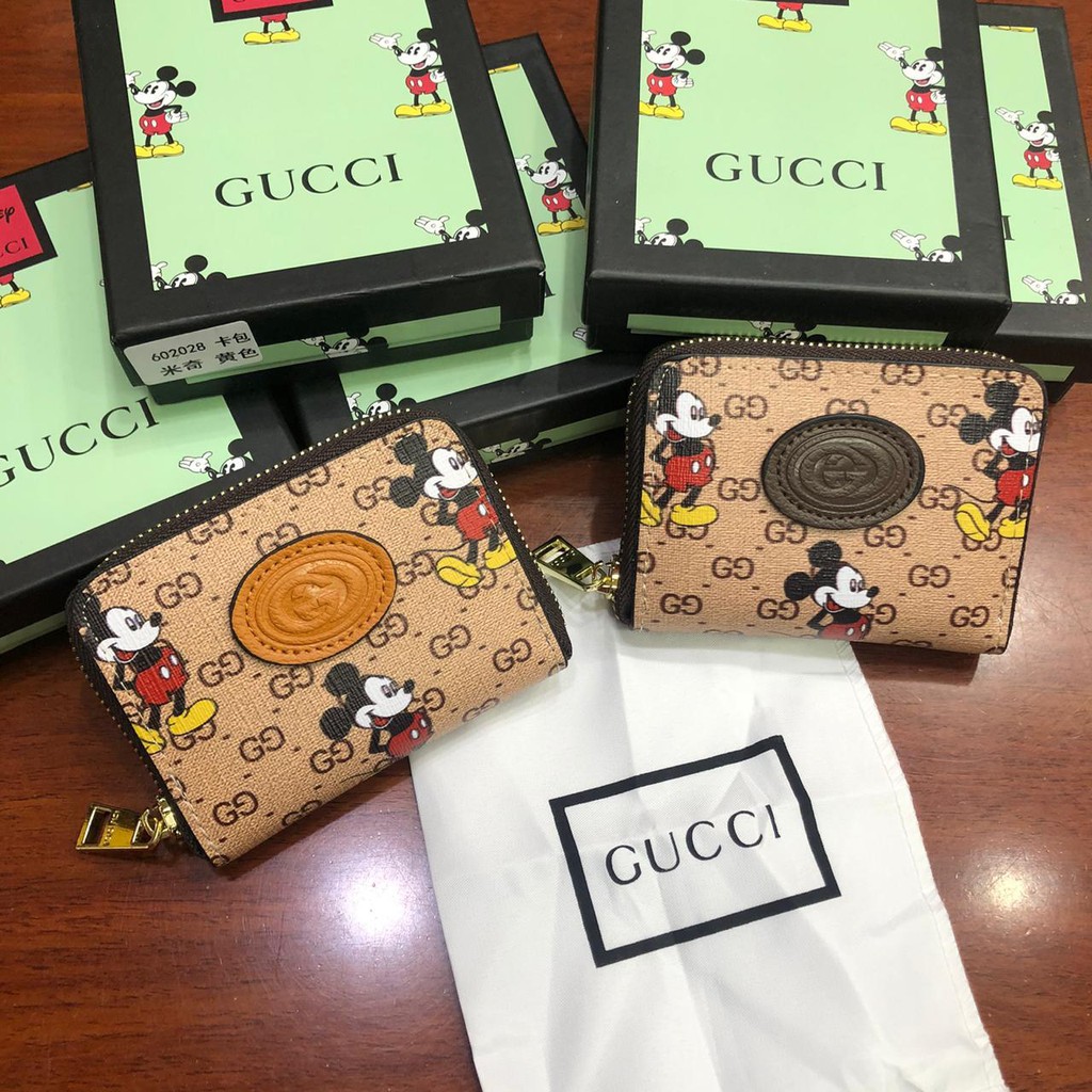 dompet kartu mickey mouse/ dompet gucci card