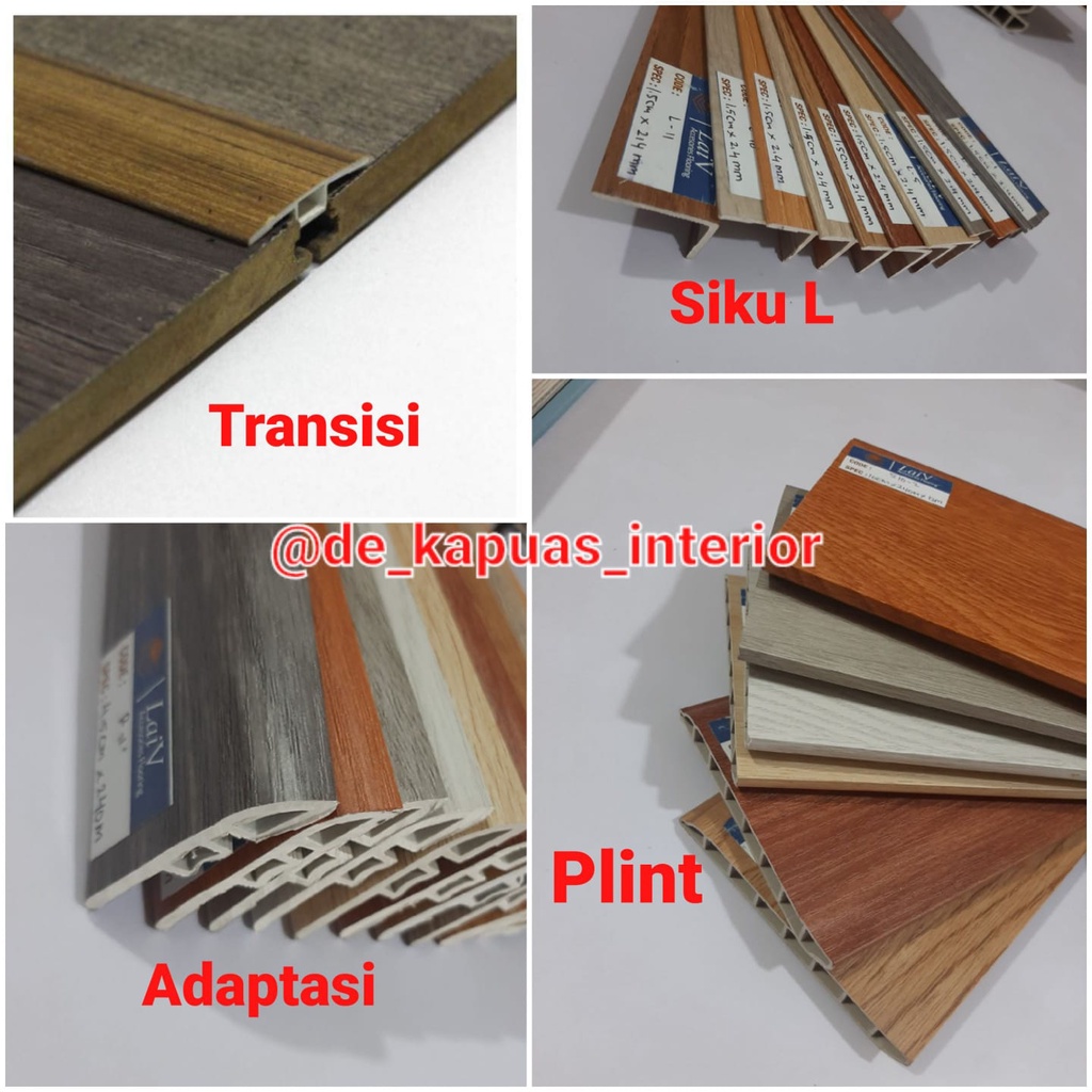 List PVC SPC parkit vynil / Adaptasi PVC SPC parkit vynil / Siku PVC SPC parkit vynil / Transisi PVC