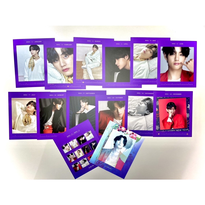 Taehyung v dicon goes on 2020 vol.10 accordion & calendar kalender bts