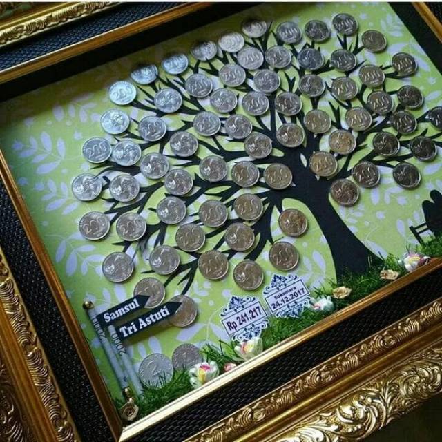 Mahar siluet pohon koin