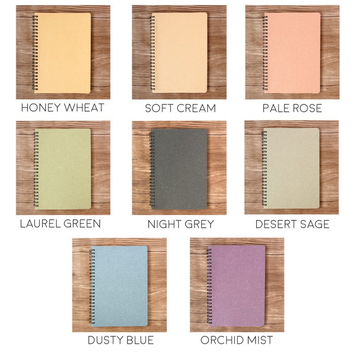 

[RESTOCK] Panmomo Colors of Autumn Spiral Ruled Notebook A5 / Buku Tulis A5 - Honey Wheat