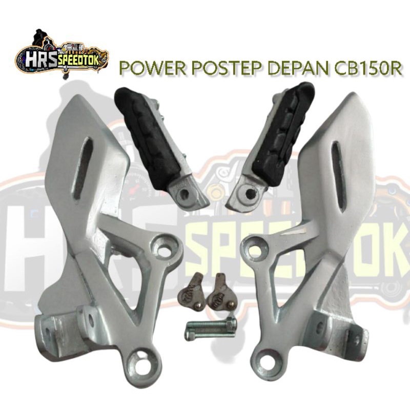 DUDUKAN FOOTSTEP PIJAKAN STEP CBR CB150R  DEPAN POSTEP CBR CB150R  1SET KANAN KIRI + KARET