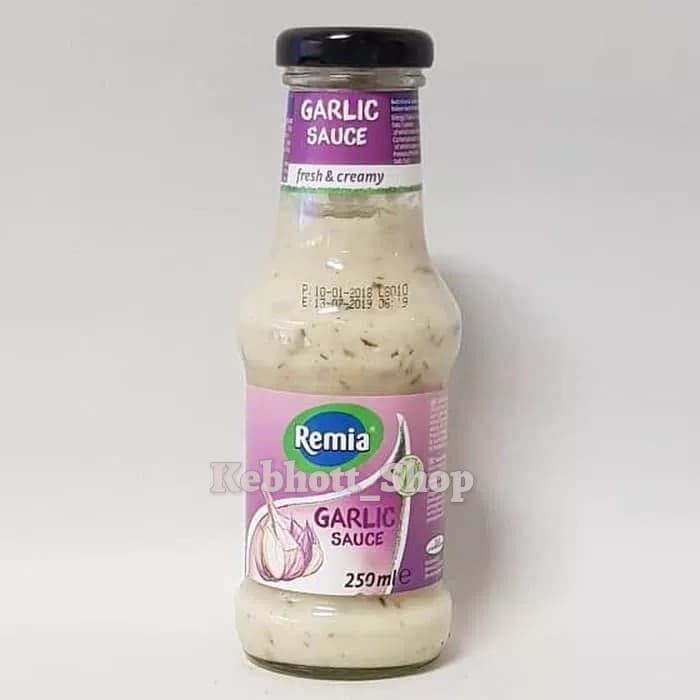 

Remia Garlic Sauce fresh & creamy 250 gr