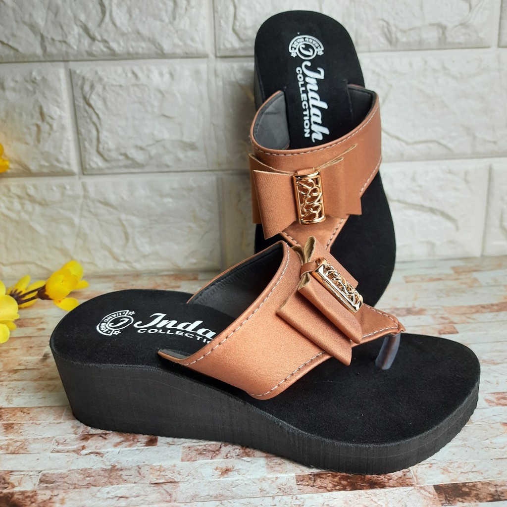 [TAMAN SEPATU TRENDY MURAH] SANDAL ANAK SPONS TINGGI PITA 3 4 5 6 7 8 TAHUN KAX02