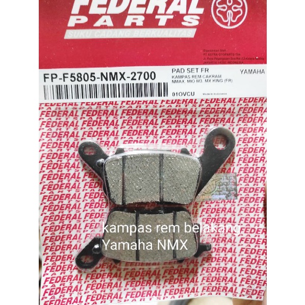 kampas rem depan disk pad depan Yamaha NMX federal part 100% original