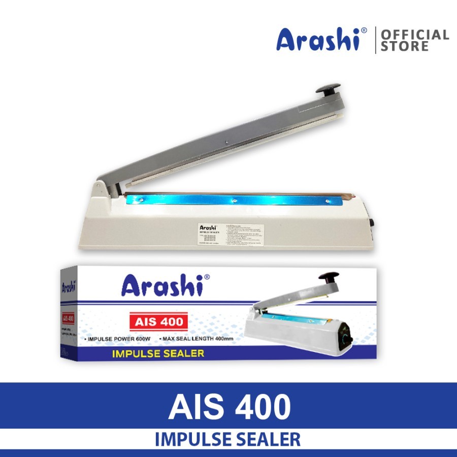 Arashi Impulse Sealer AIS 400 Mesin Press Plastik 40 cm