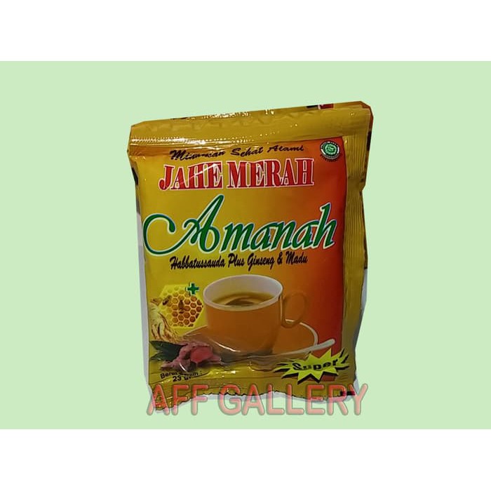 

best price Jahe Merah Amanah Super (+ Habbatussauda, ginseng dan madu)|instan