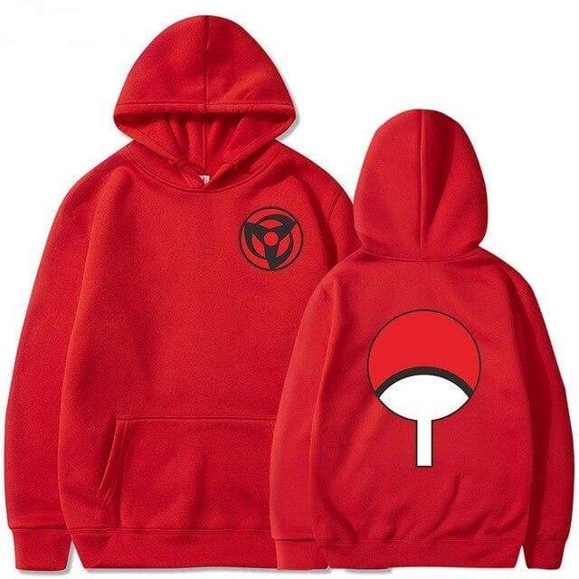 Sweater Hoodie UCHIHA SHARINGAN Anime NARUTO Jumper Pria Wanita Size S M L XL XXL