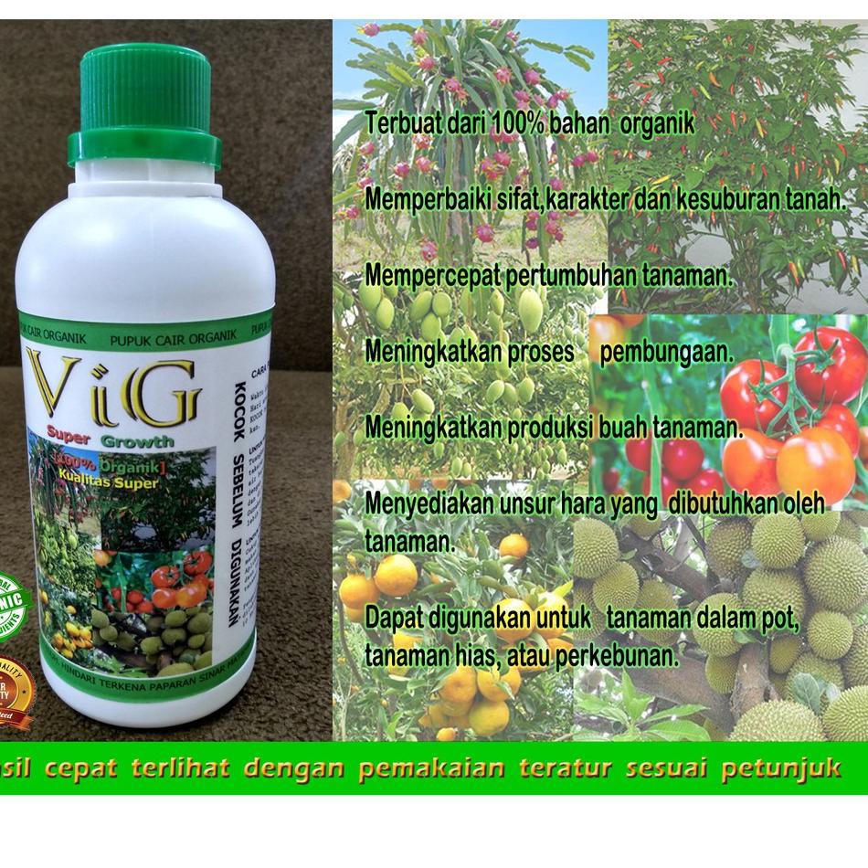Tren Kekinian.. Pupuk VIG Super Growth [100% Organik] Kualitas Super