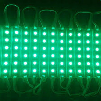 Module Lampu LED 6mata Warna Hijau Green DC 12V Terang Per Biji Colok