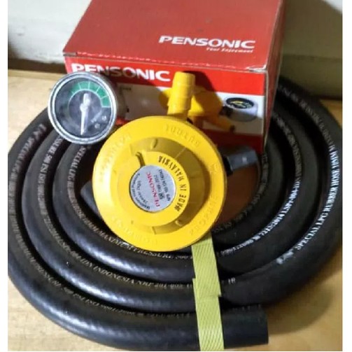 Regulator PENSONIC LPG Tabung BRIGHT Selang Gas LPG 500 PSI