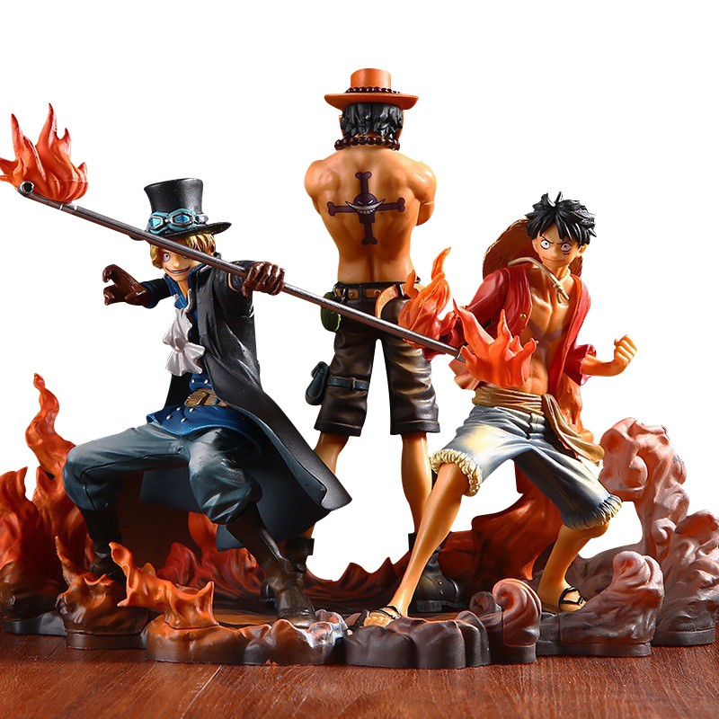 action figure luffy ace sabo