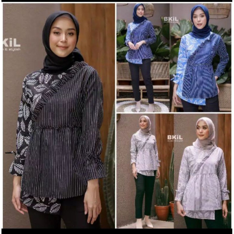 Atasan Batik Wanita Kerja Jumbo Dolby Dolbi Dobby Doby Modern dan Terbaru 2020