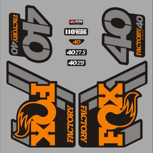 Stiker fork fox float 40