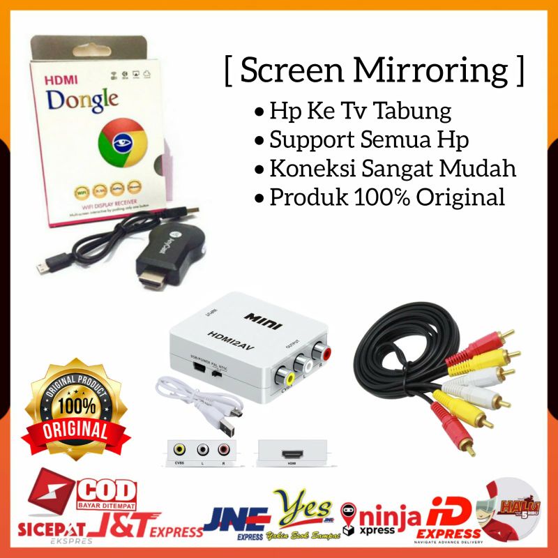[COD] PAKET ANYCASH HDMI DONGLE DARI HP KE TV TABUNG ANYCAST HDMI DONGEL WIFI DLNA / ALAT HP KE TV T