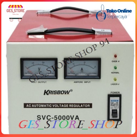 Krisbow Stabilizer Listrik 5000 watt alat stabil listrik rumah