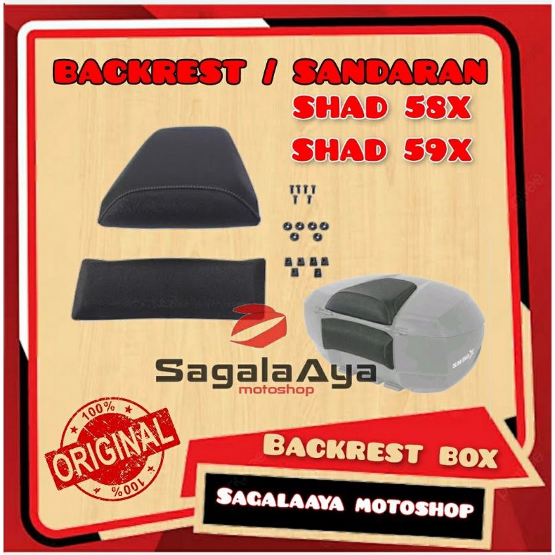 Backrest Shad 58x 59x SH58X SH59X busa sandaran box motor original xmax forza nmax versys er6 cb500x