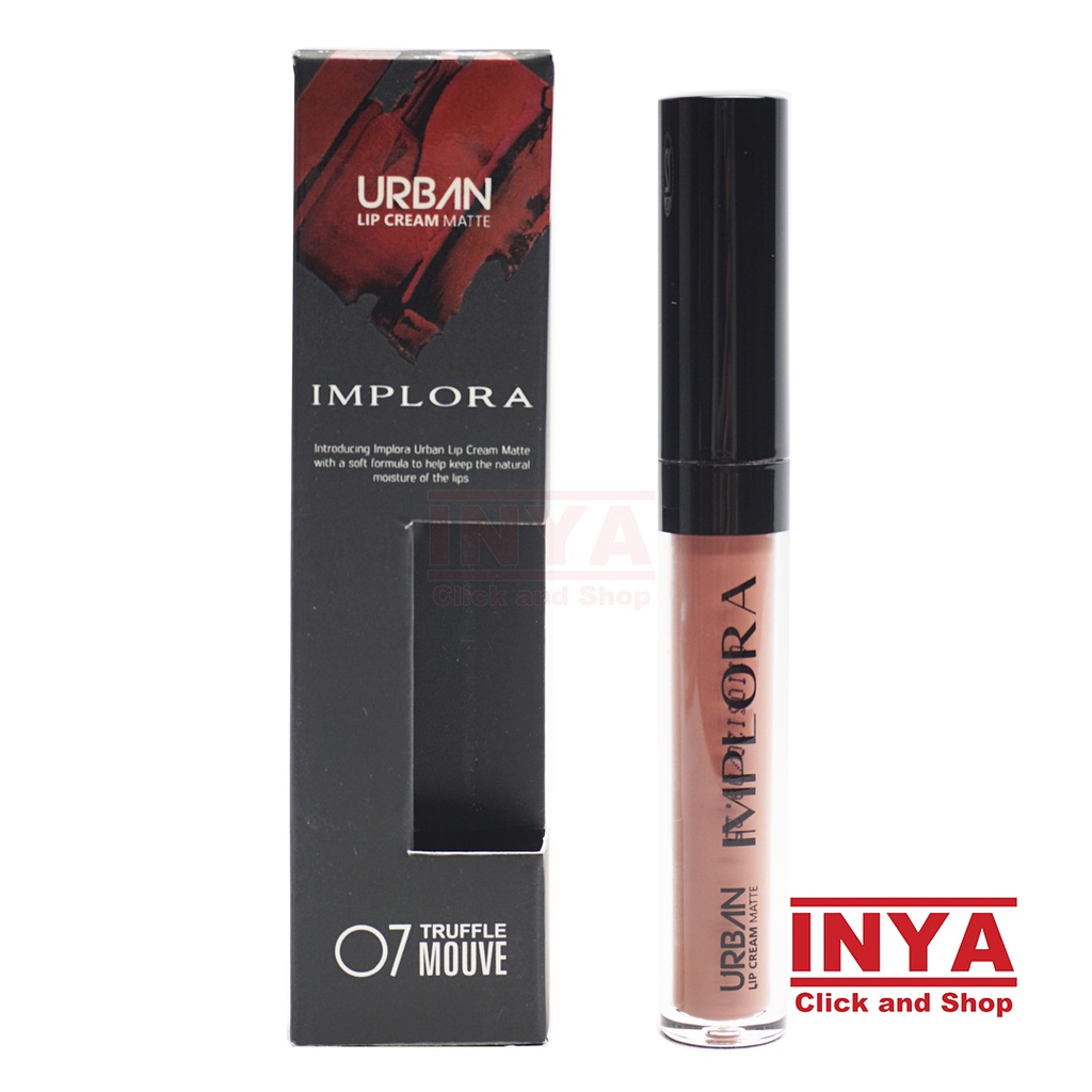 IMPLORA URBAN LIP CREAM MATTE 07 TRUFFLE MOUVE 2.9gr