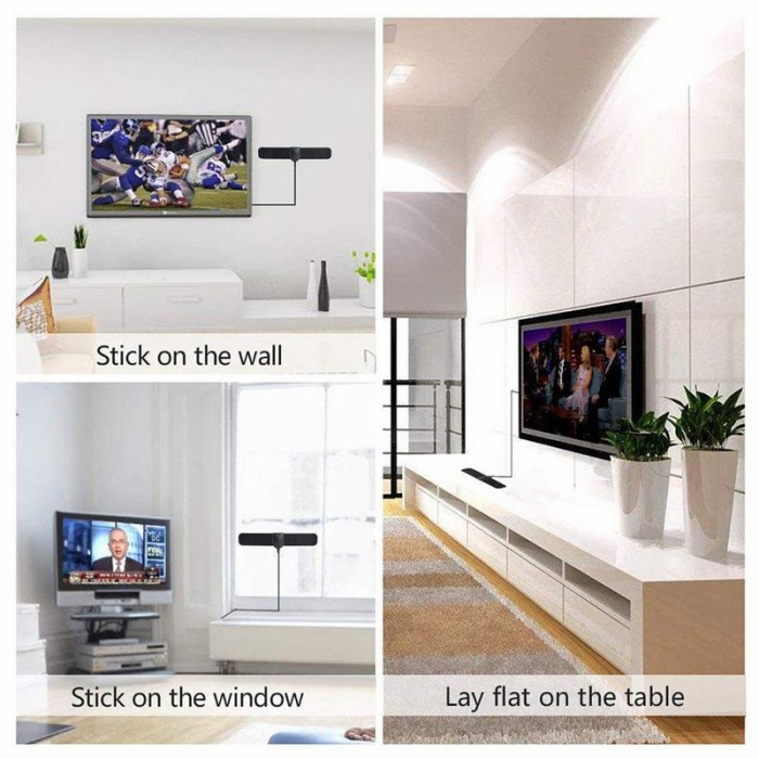 Antena TV Digital Indoor DVB-T2 High Gain 25dB - TFL-D1411