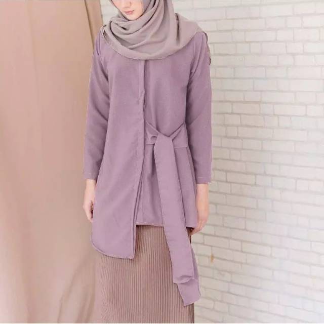 Kina blouse vanilla hijab size s lavender