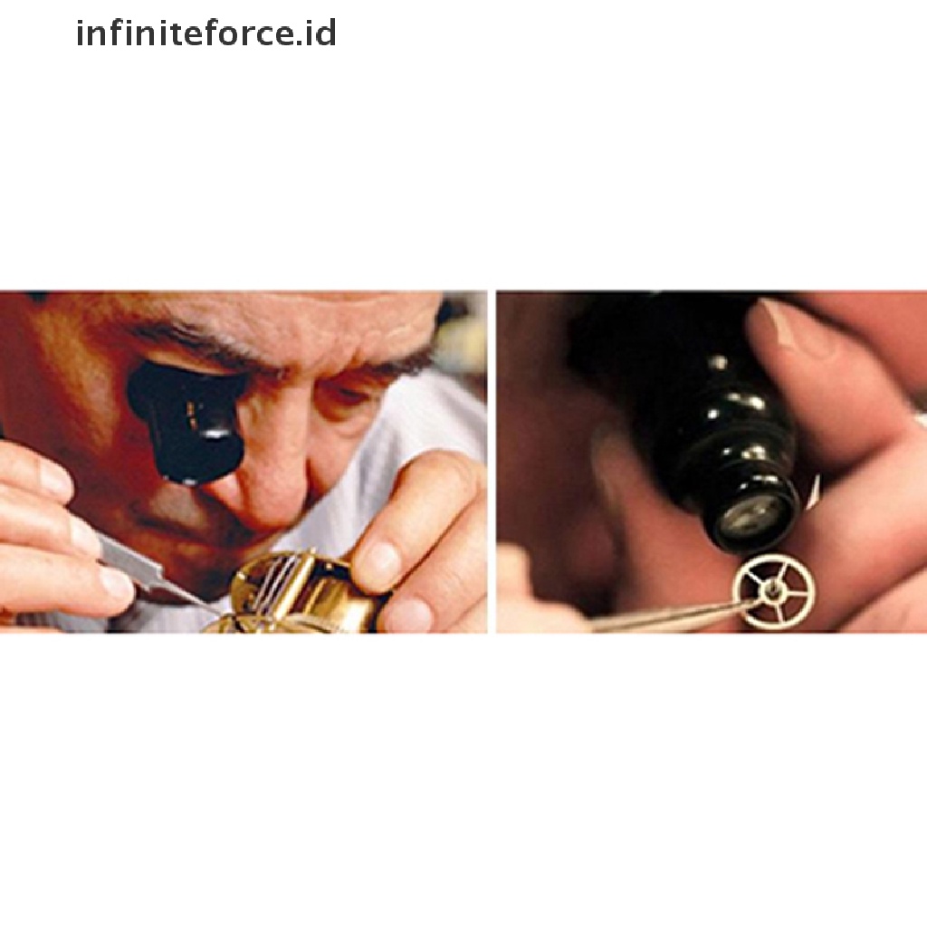 (Infiniteforce.Id) Kaca Pembesar 20x Untuk Reparasi Jam Tangan / Perhiasan