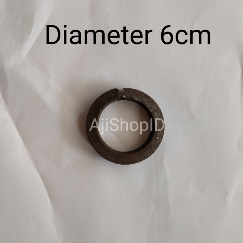 Ornamen pagar besi lingkaran nako diameter 6cm
